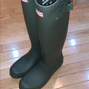 Brand New Olive Green Tall Hunter Rain Boots